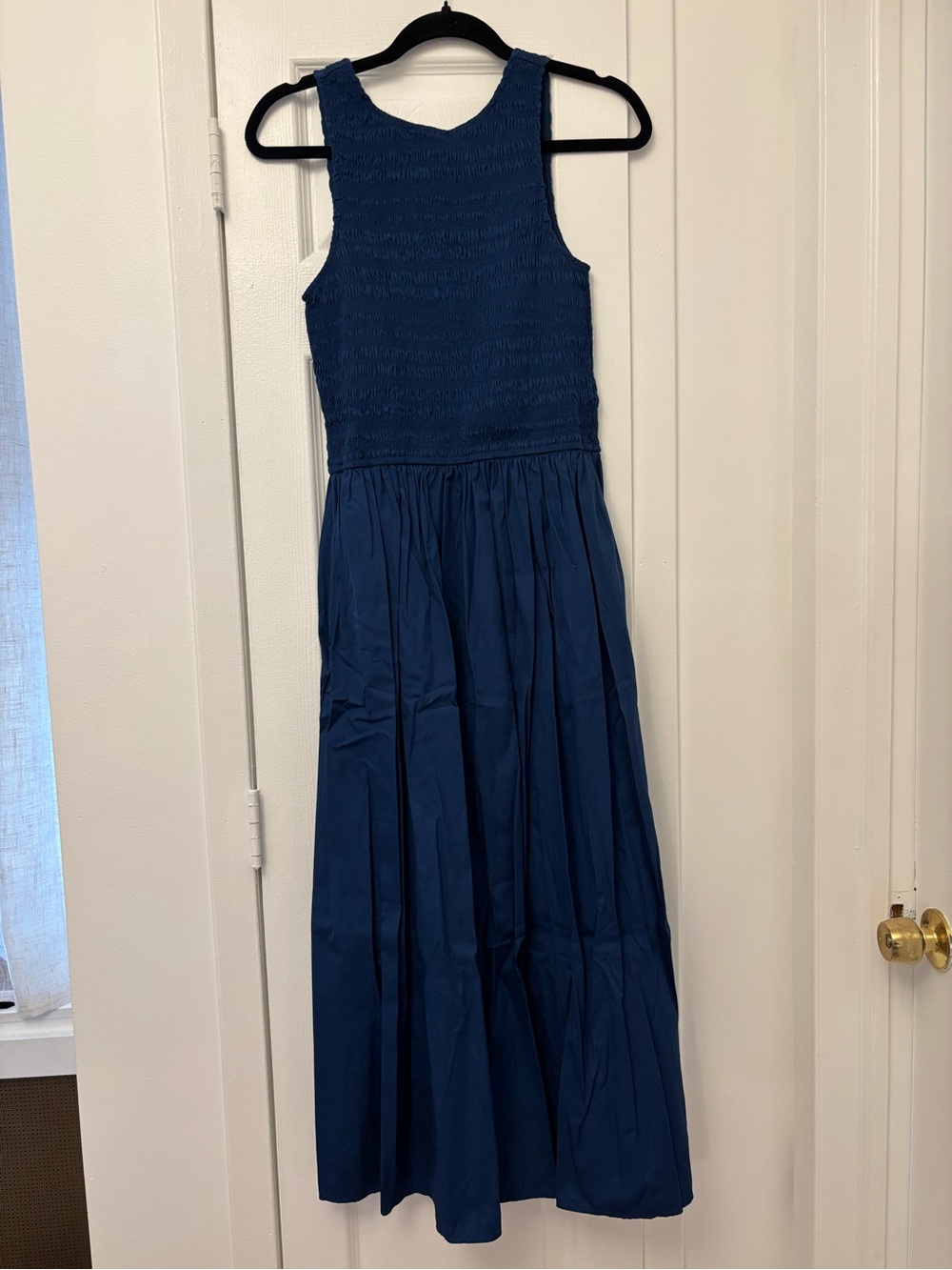 Madewell The Melody Scoopback Smocked Midi Dress - Picture 7 of 11